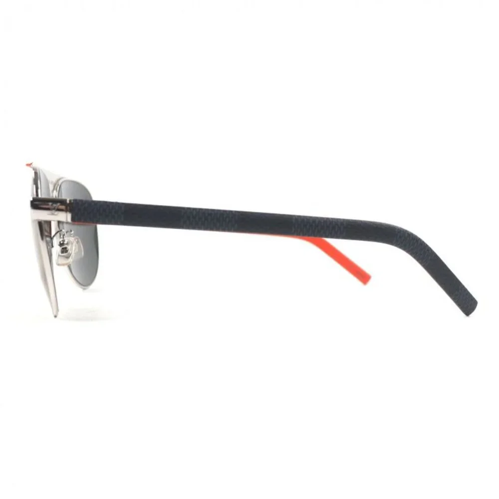 Louis Vuitton Pacific Pilot Eyewear Sunglasses Silver Orange Damier